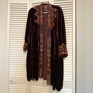 Johnny Was Embroidered Cardigan